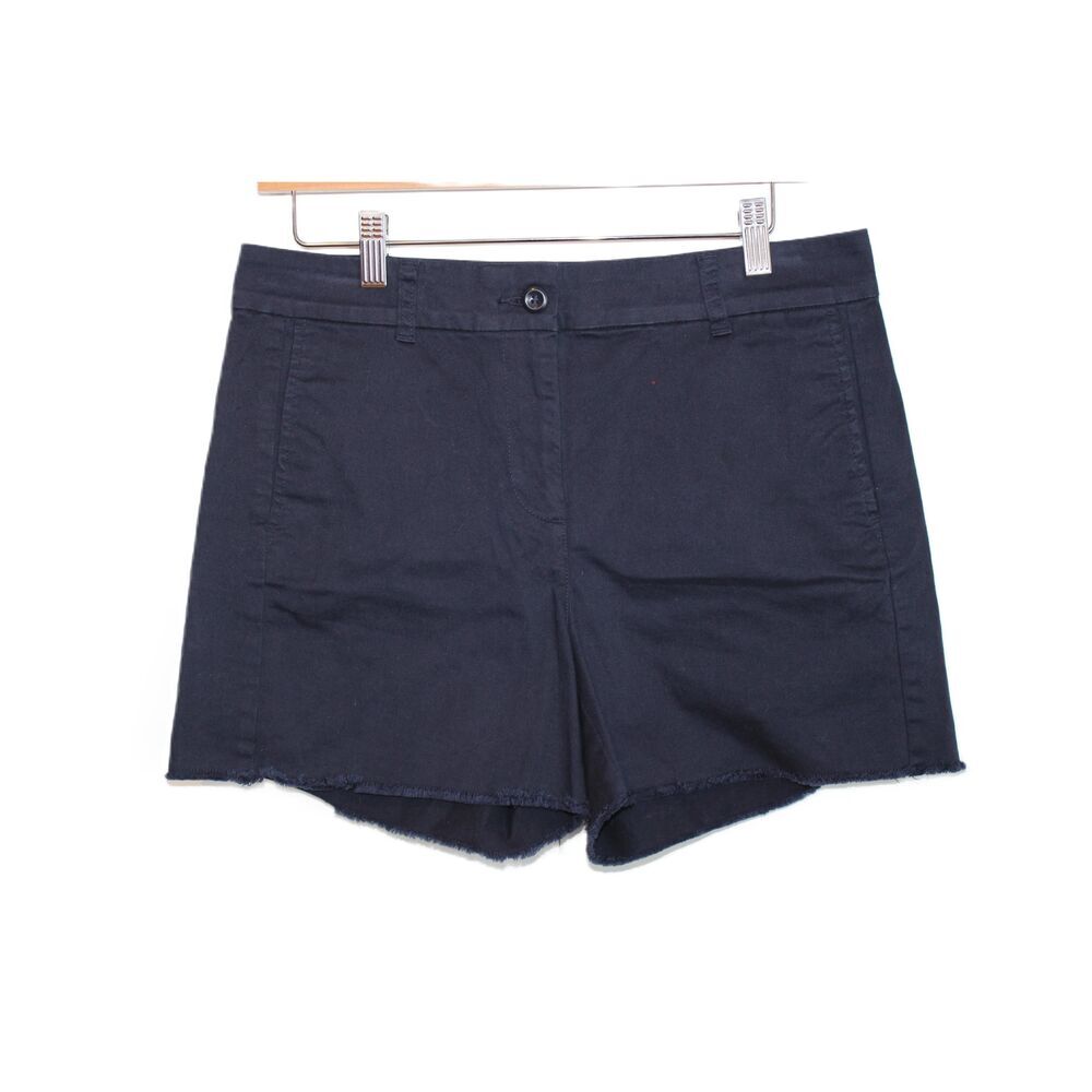 Womens J. Crew 4" Slouchy Chino Shorts AY954 Blue Cotton Casual Shorts Size 4